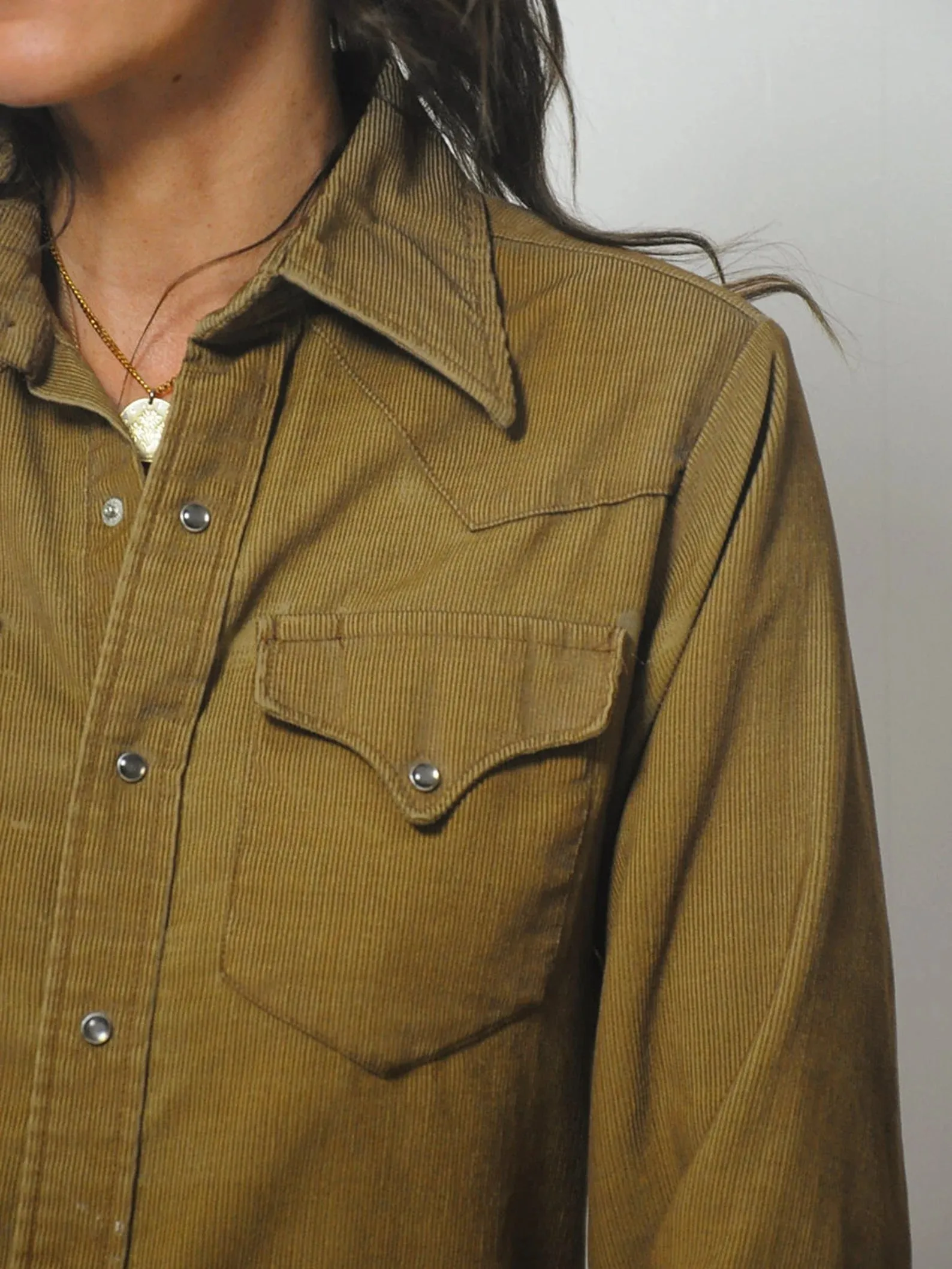 1970's Lee Corduroy Western Shirt