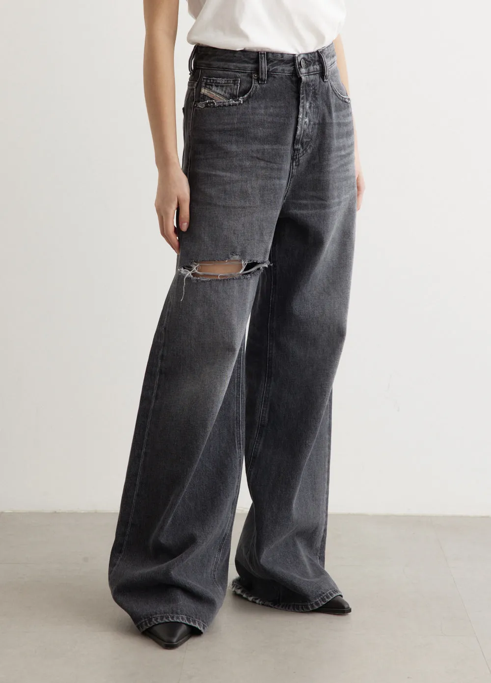 1996 D-Sire Ripped Baggy Jeans 32"