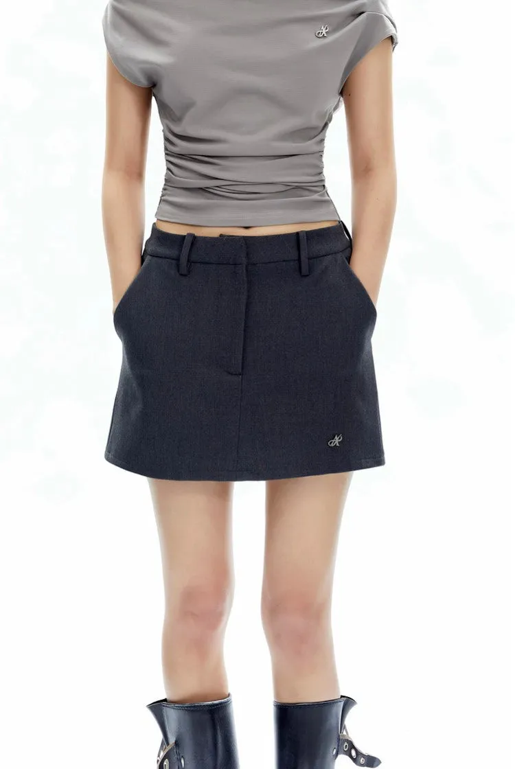 American Retro Suit Slim A-line Shorts Skirt APE0335