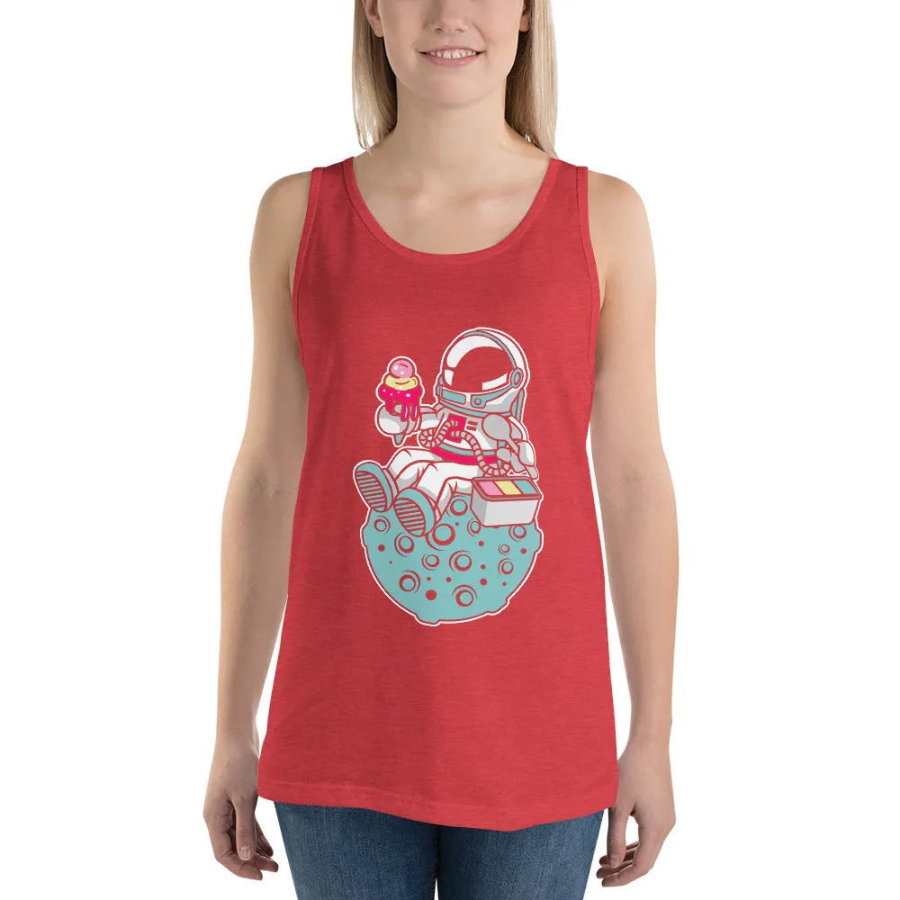 Astronaut | Ice Cream | Pop Art | Unisex | Tank Top