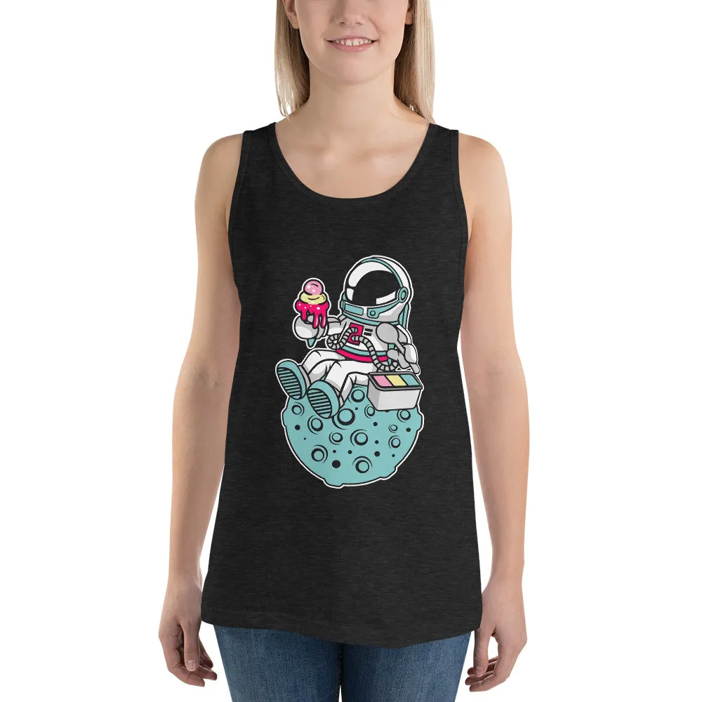 Astronaut | Ice Cream | Pop Art | Unisex | Tank Top