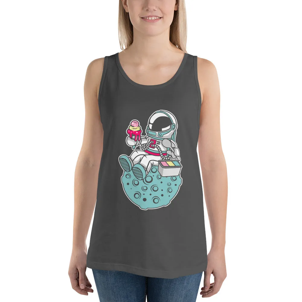 Astronaut | Ice Cream | Pop Art | Unisex | Tank Top