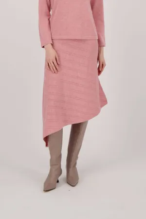 Asymmetrical A-Line Sweater Skirt