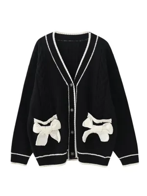 Autumn Winter Fashion Wool Thicken Warm Cardigan For Women Streetwear Oversized Coat Loose Preppy Style Outwear  C-172