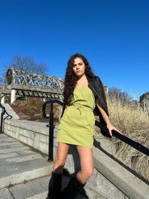 Avocado Cargo Mini Dress