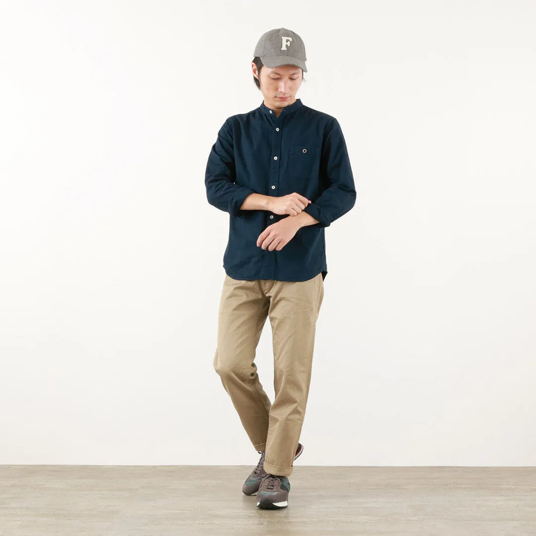 BARNS / Ox Band Collar Shirt