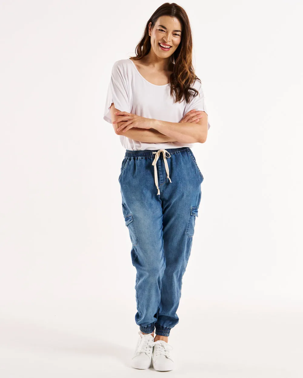 Betty Basics Connecticut Cargo Jean Azure