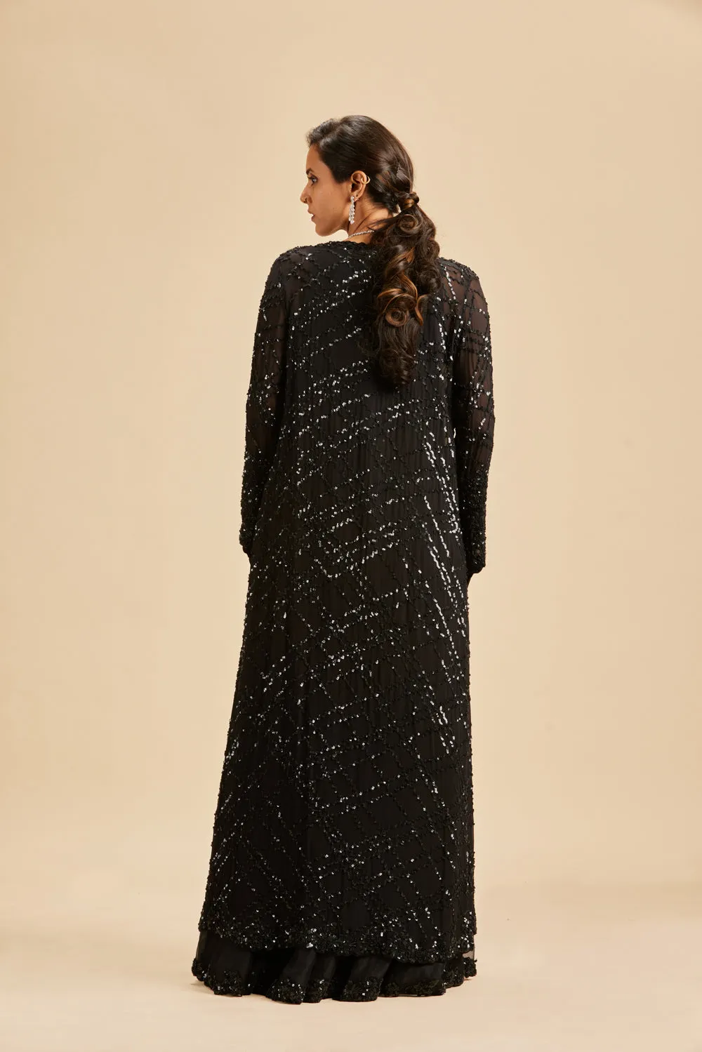 Black Sharara With Jacket