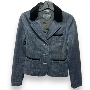 Blazer By Armani Exchange In Blue Denim, Size: S