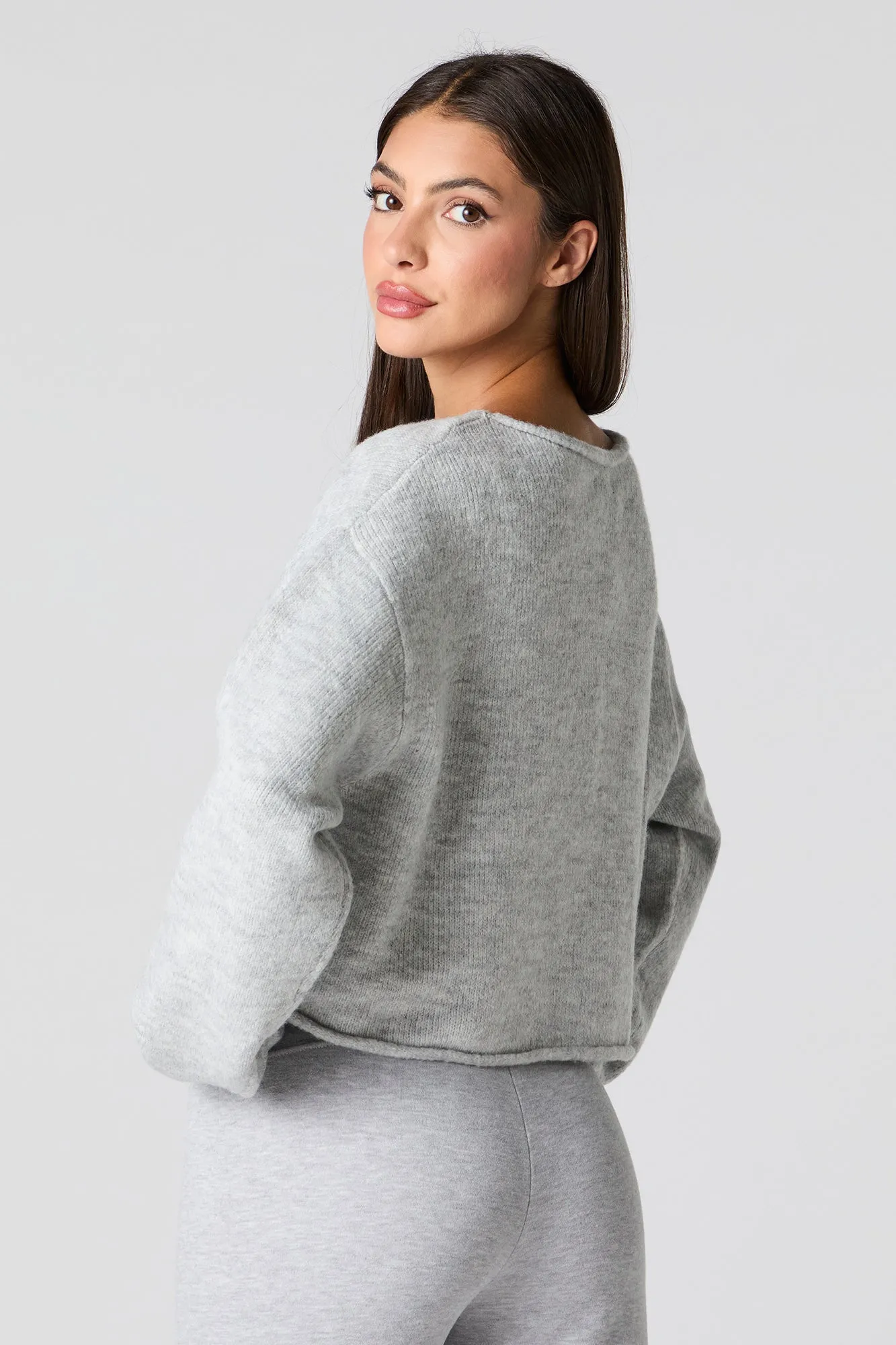 Boat Neck Boxy Sweater