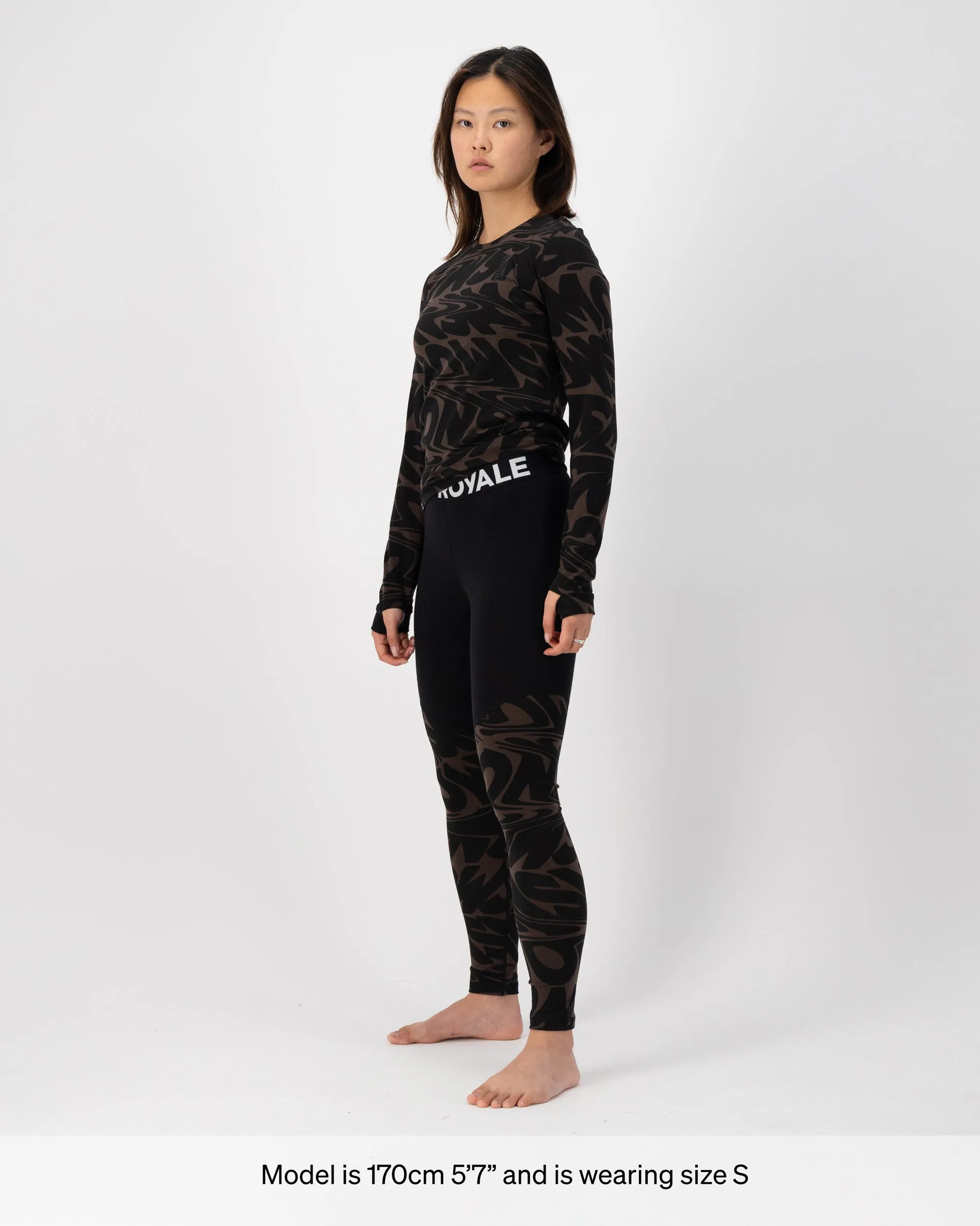 Cascade Merino Base Layer Legging - Signal Lost Cedar