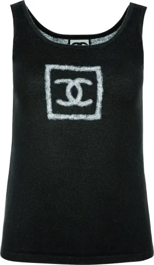 Chanel Cashmere Logo Tank Top