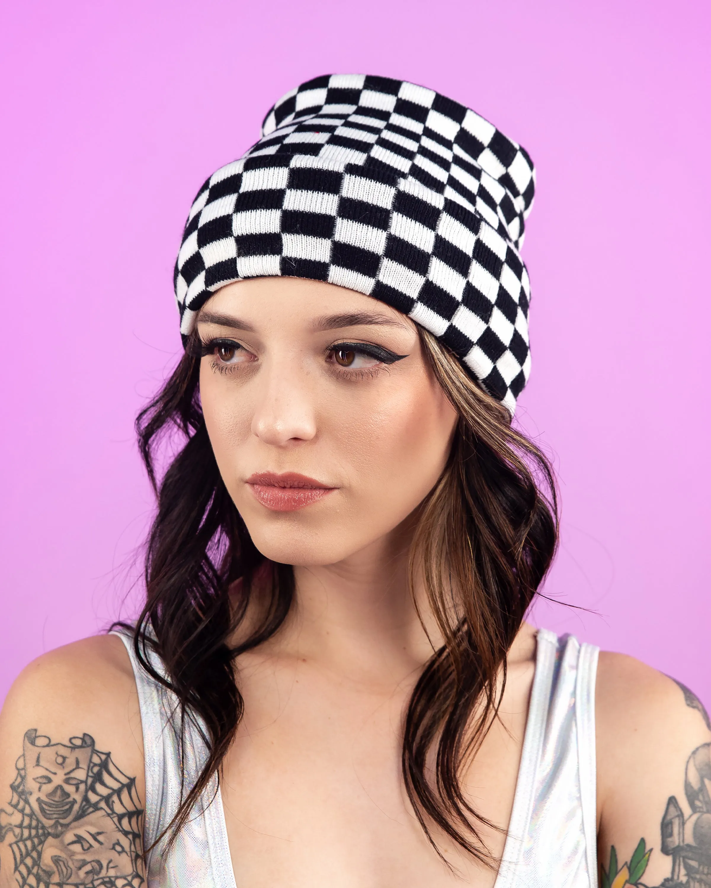 Checker Beanie