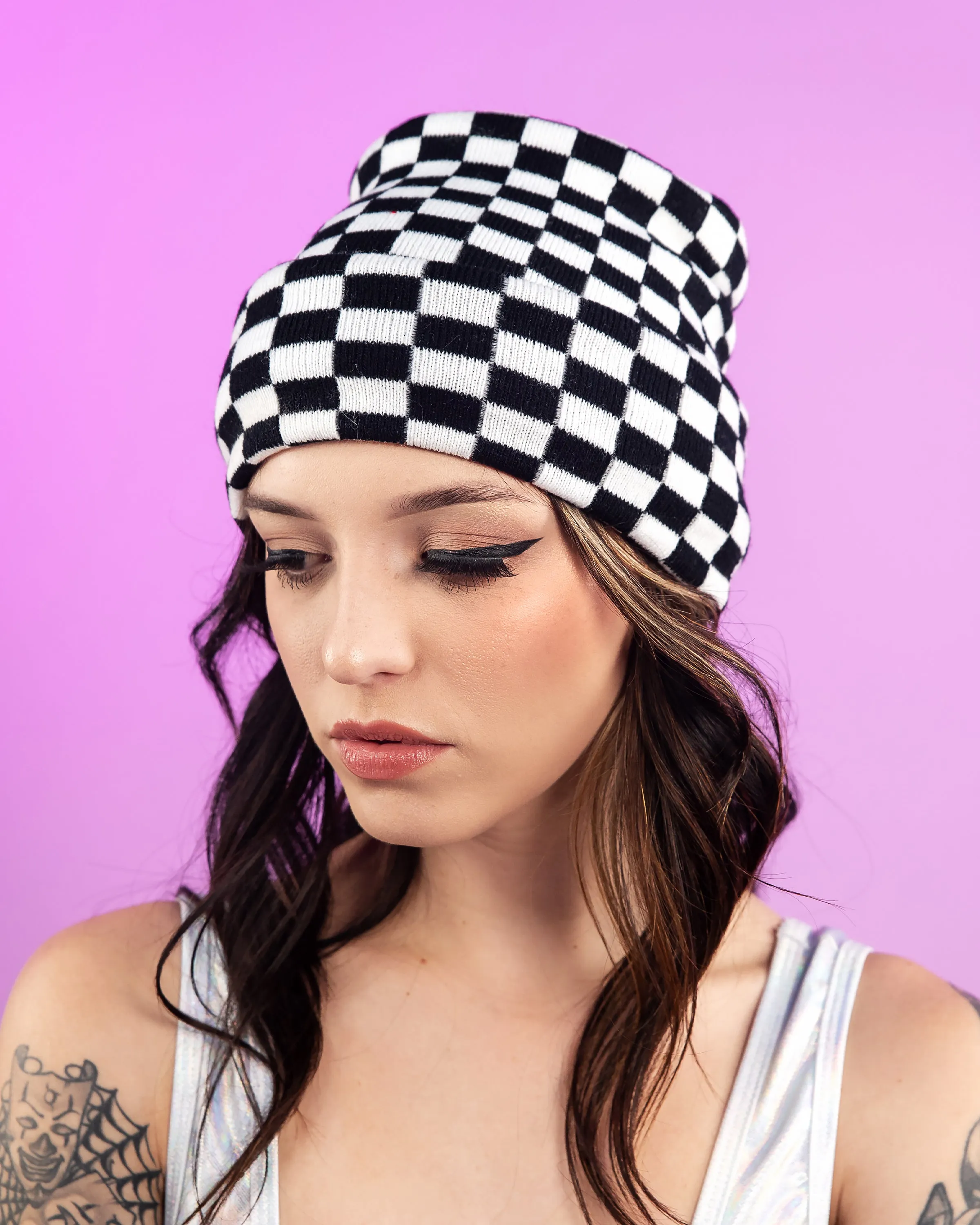 Checker Beanie