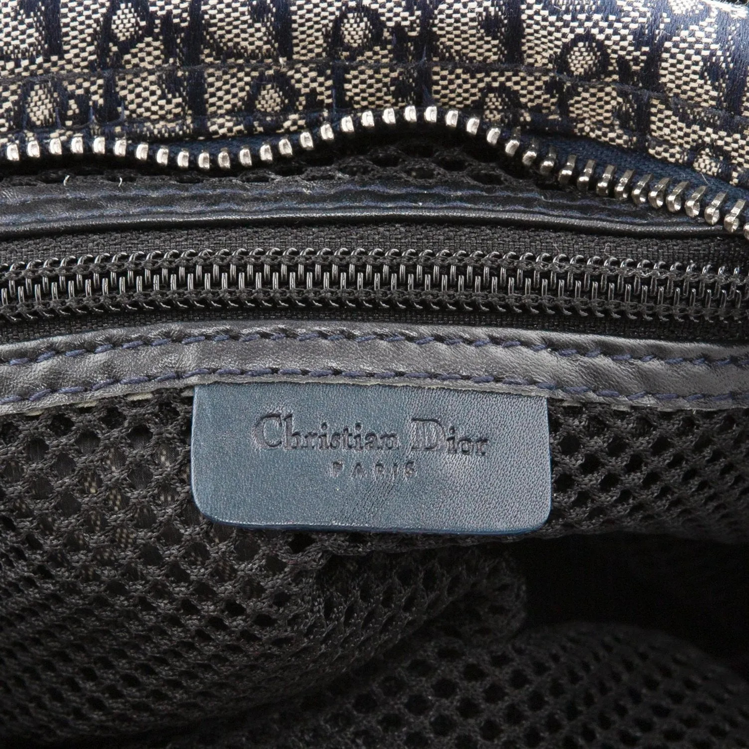 Christian Dior Navy Diorissimo Mini Duffle Bag