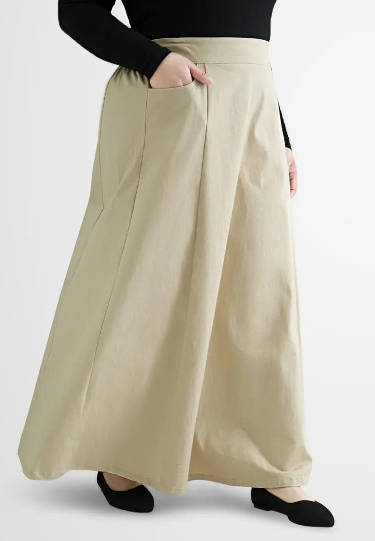 Colette Cotton Stretch A-Line Skirt