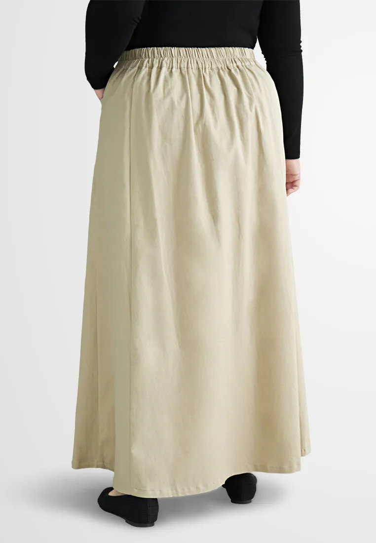 Colette Cotton Stretch A-Line Skirt