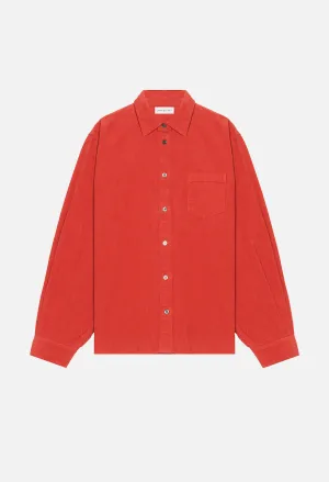 Corduroy Shirt / Cardinal