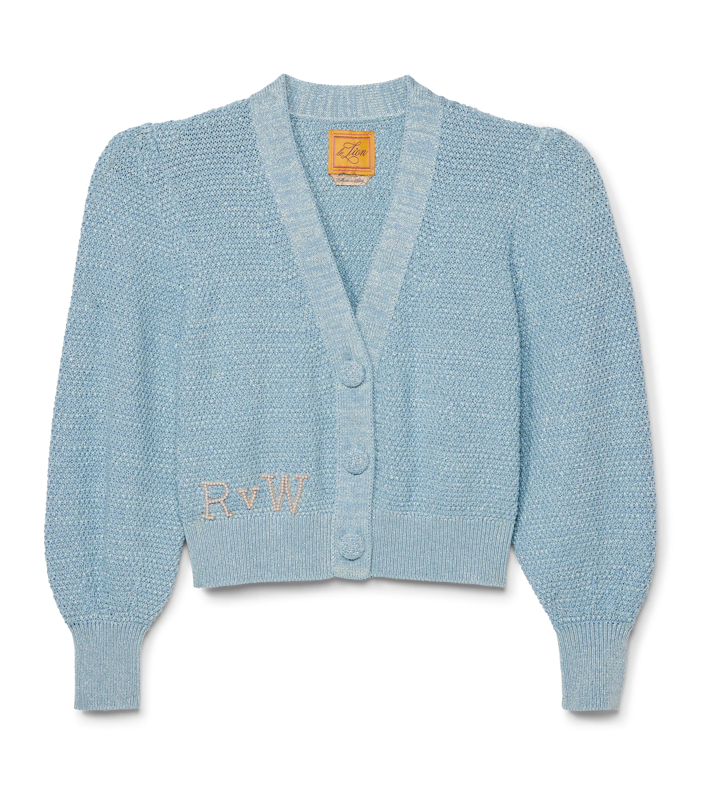 Cropped Cotton Molly V-Neck Cardigan