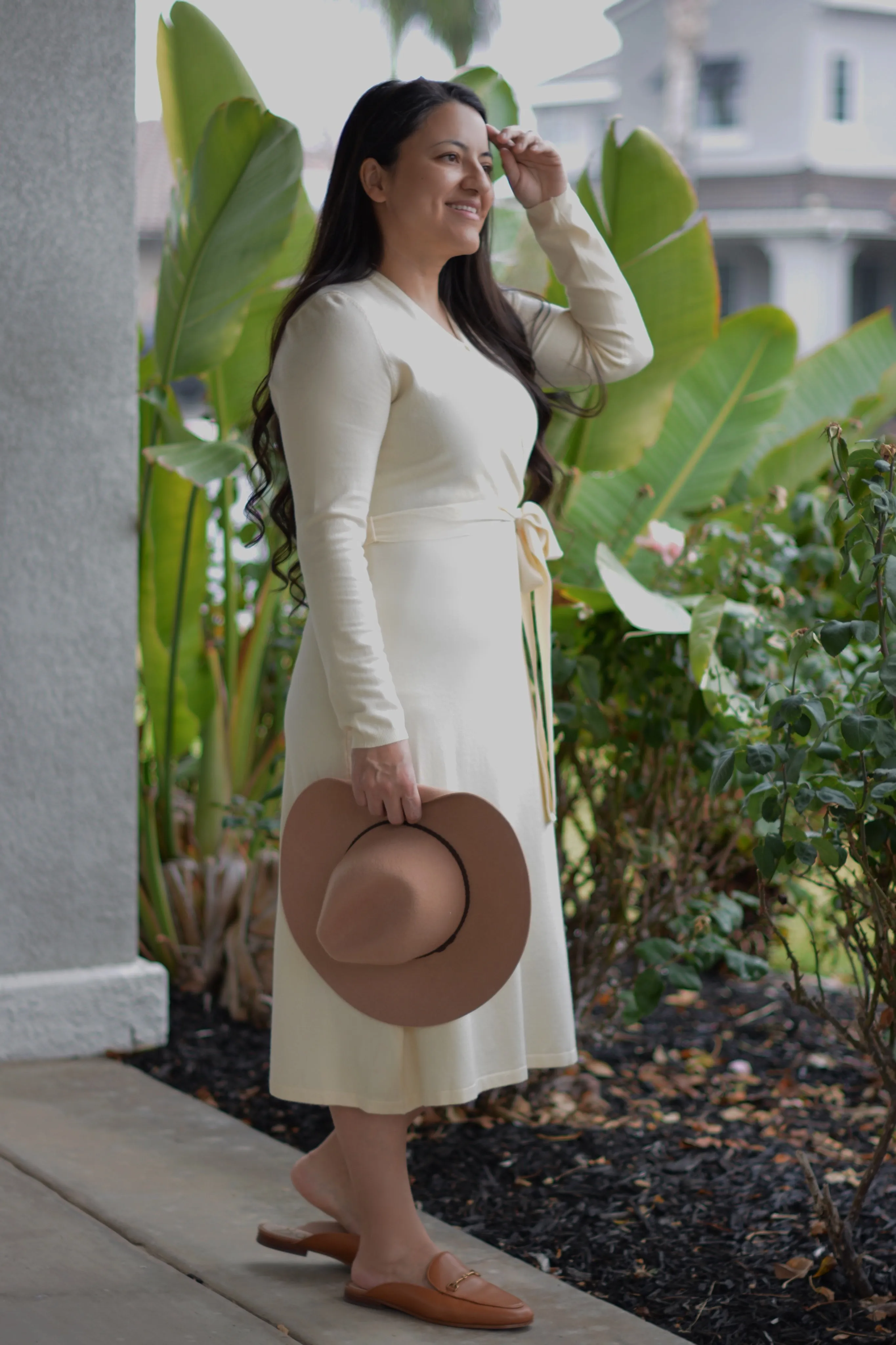 Eunice Ivory Sweater Dress