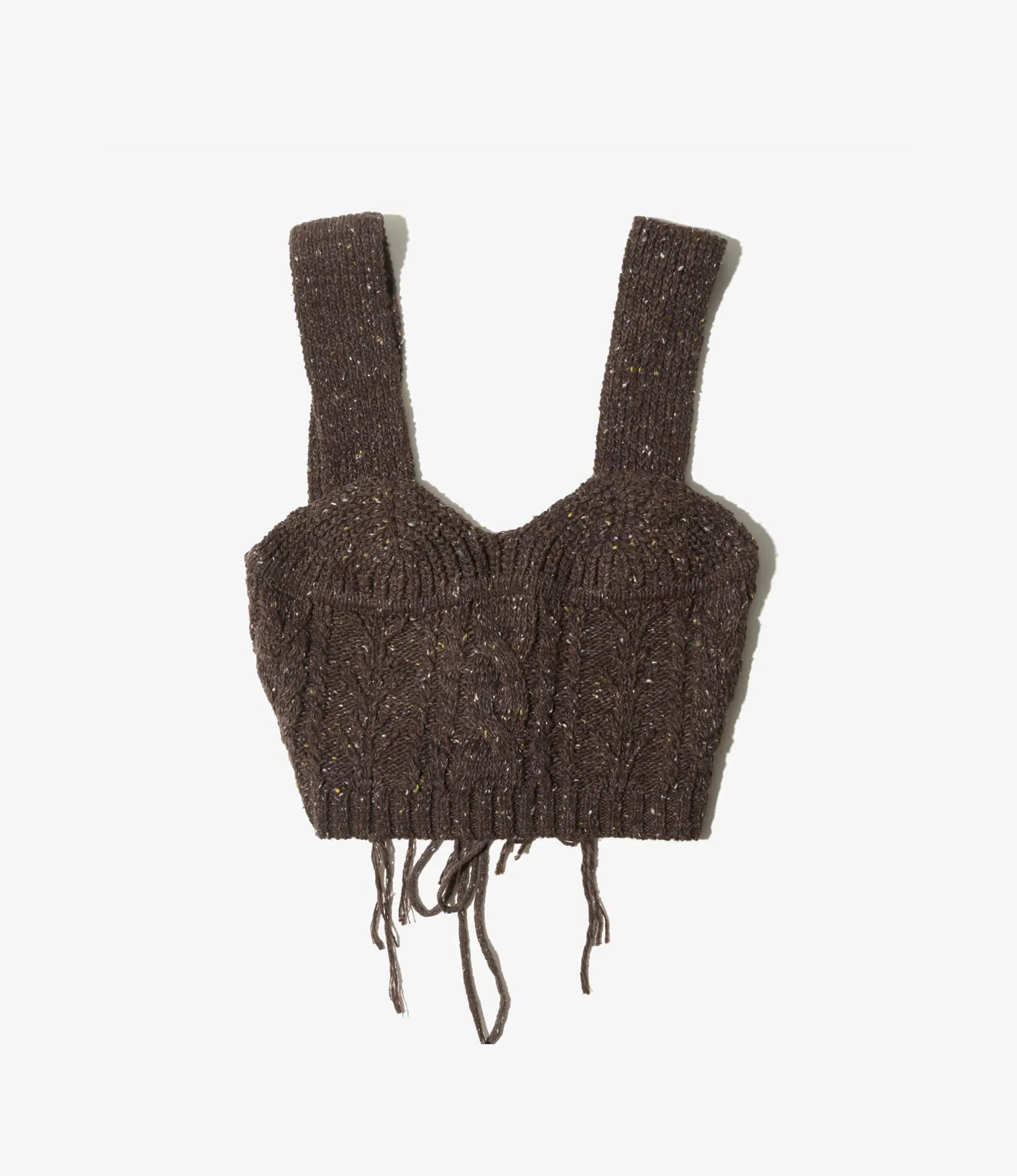 Fisherman Knit Corset – Brown