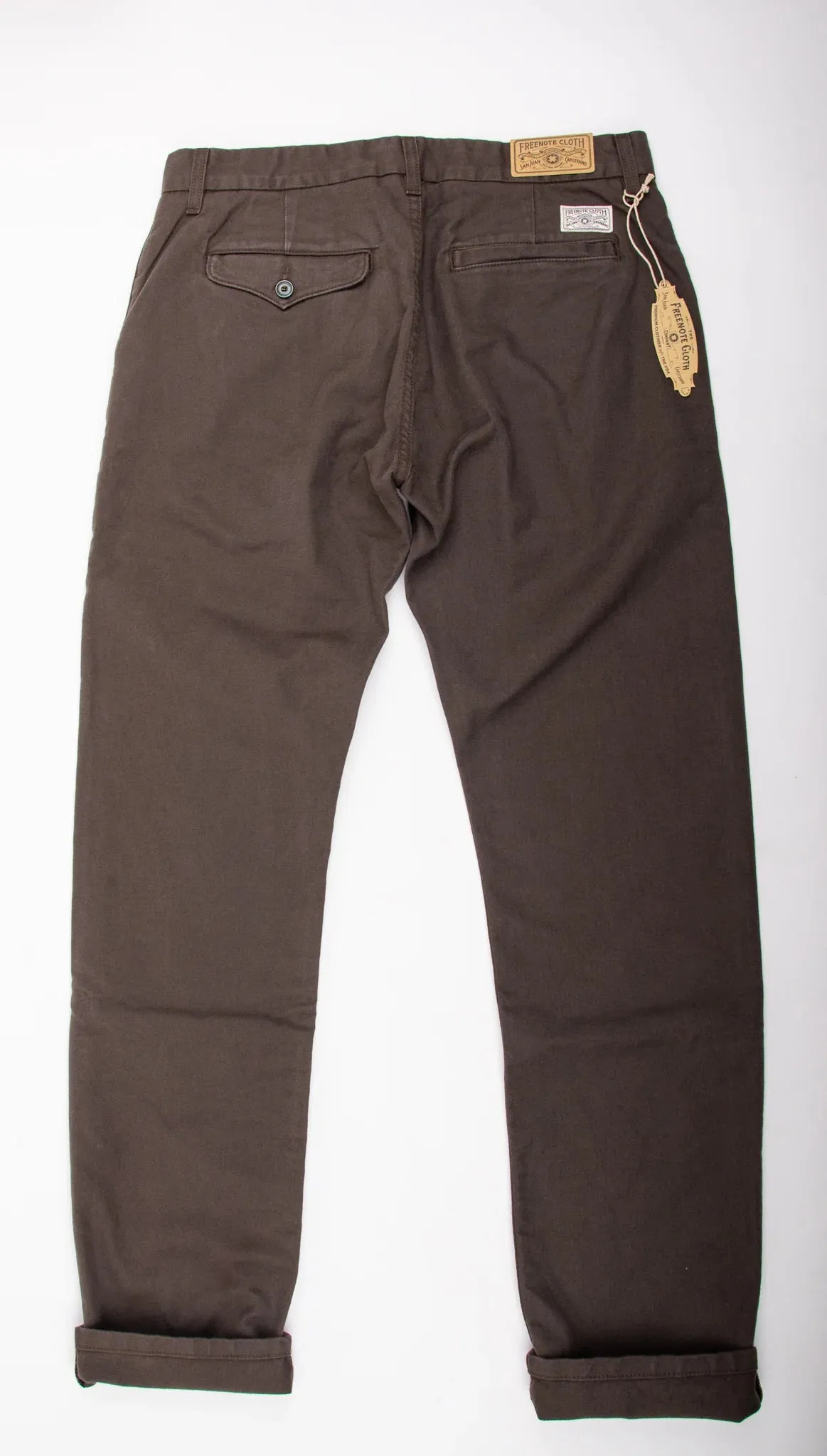 Freenote Cloth Workers Chino Slim Fit - Bark