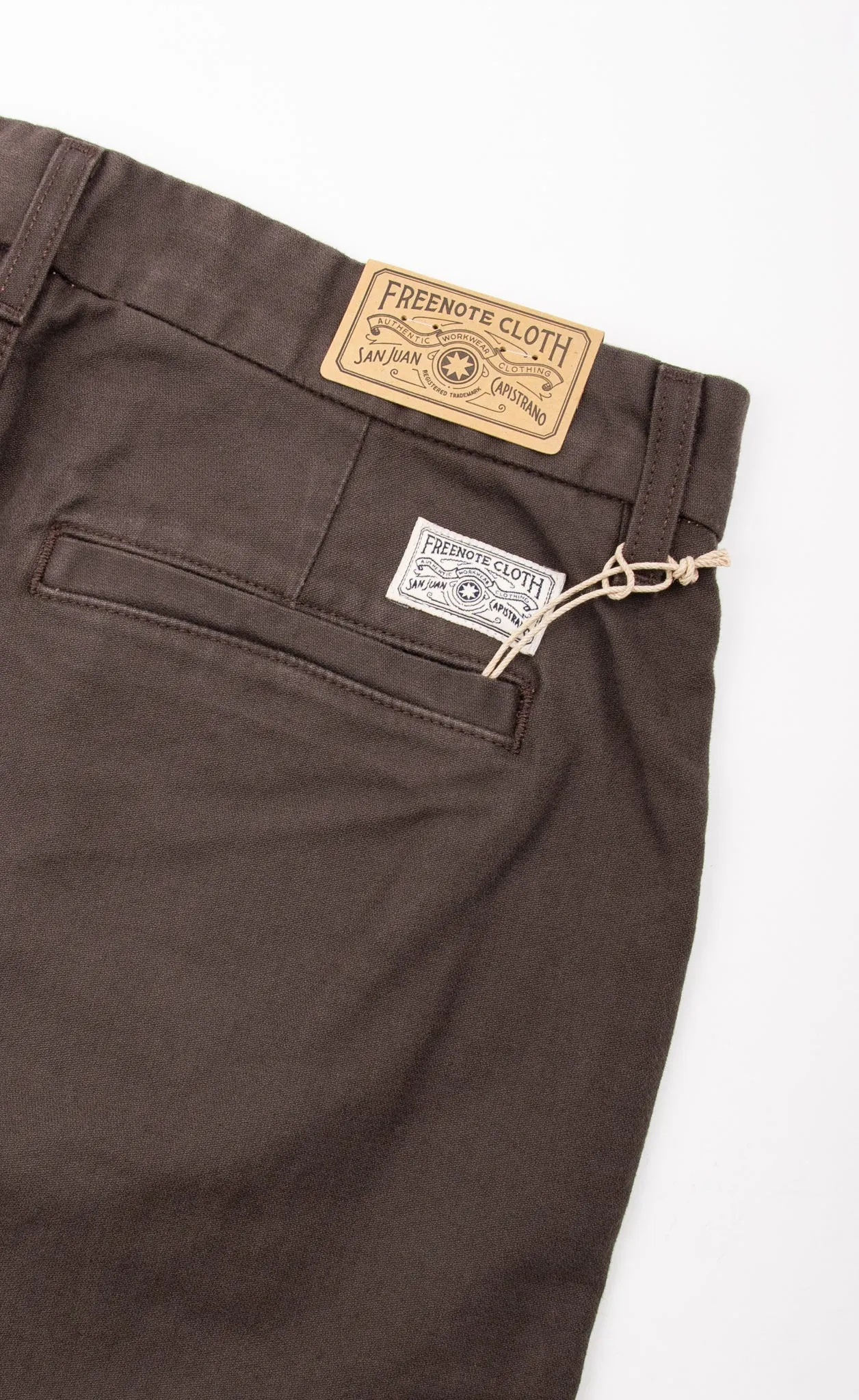 Freenote Cloth Workers Chino Slim Fit - Bark