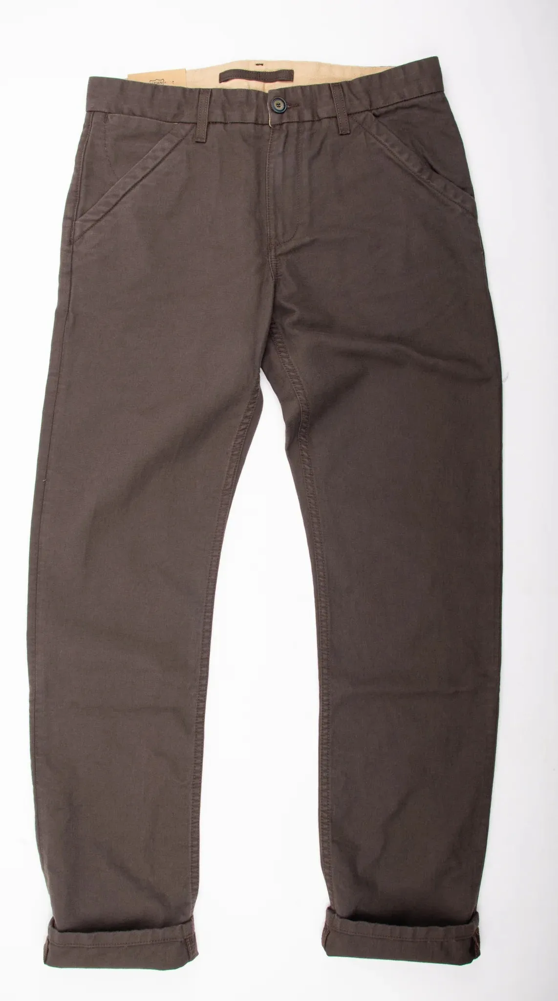 Freenote Cloth Workers Chino Slim Fit - Bark