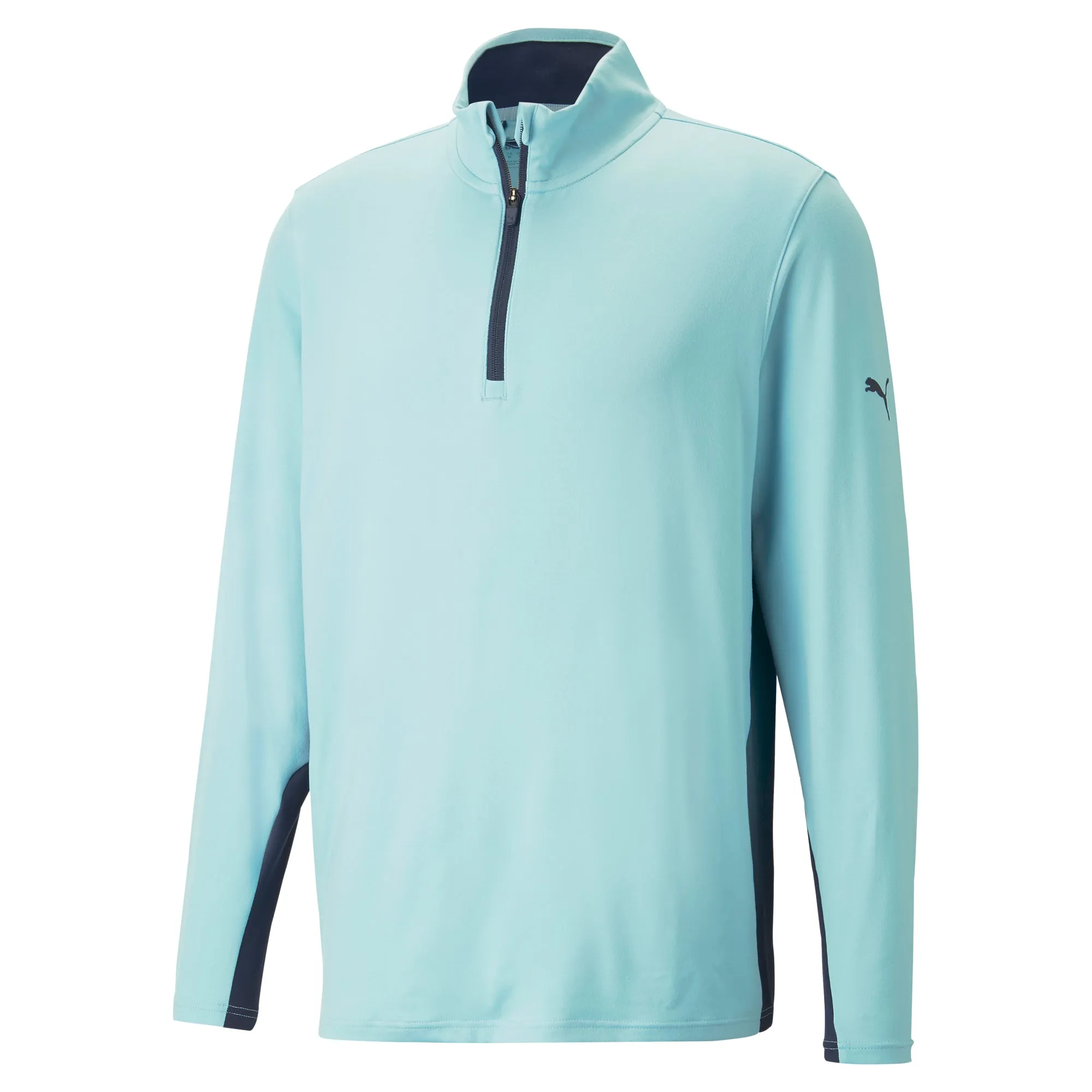 Gamer Golf 1/4 Zip | Tropical Aqua / Navy Blazer