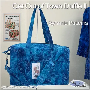 Get Out of Town Duffle II Project Kit - Batik Canvas/Cotton