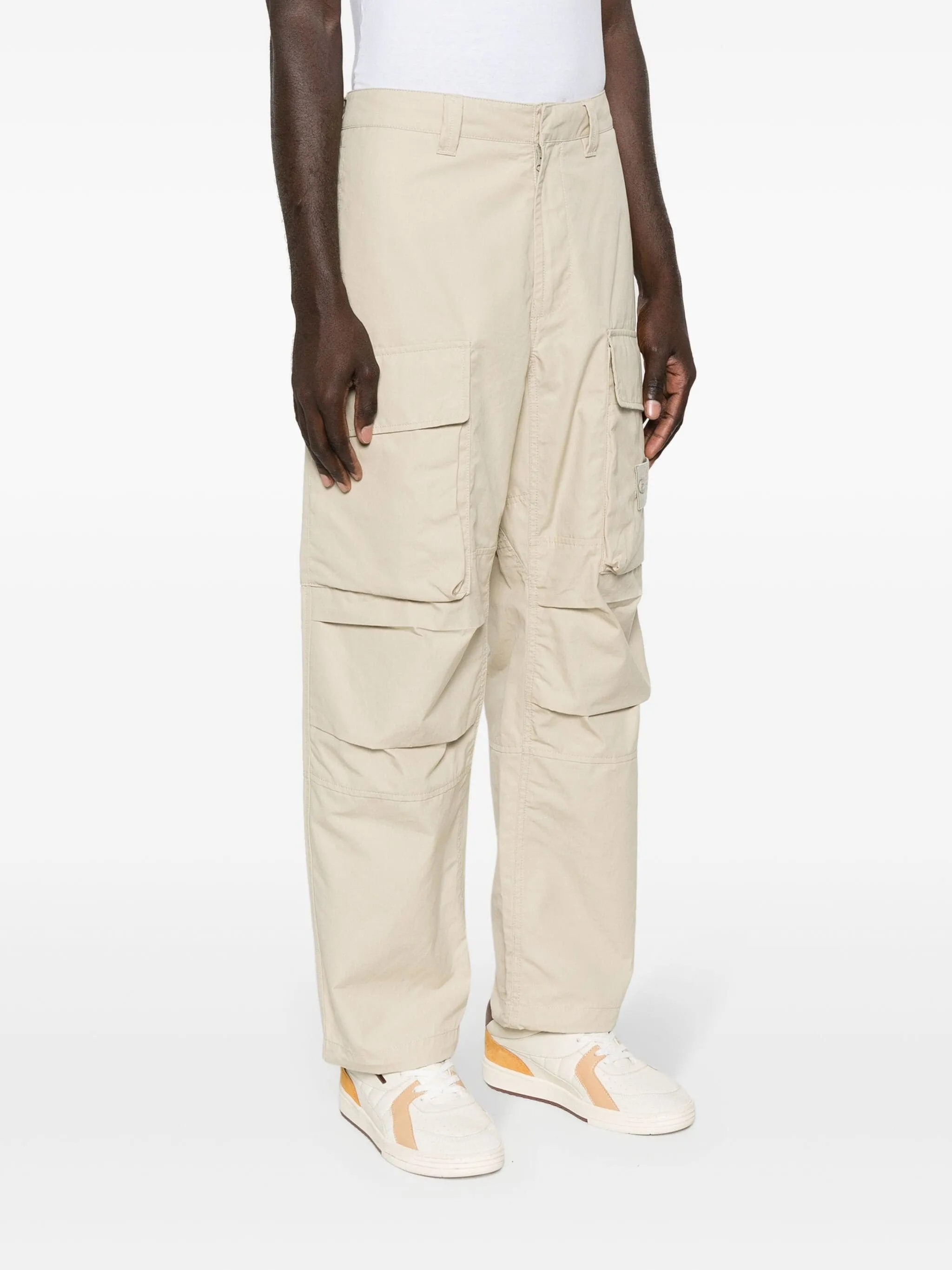 GHOST CARGO ELASTICATED WAISTBAND TROUSERS