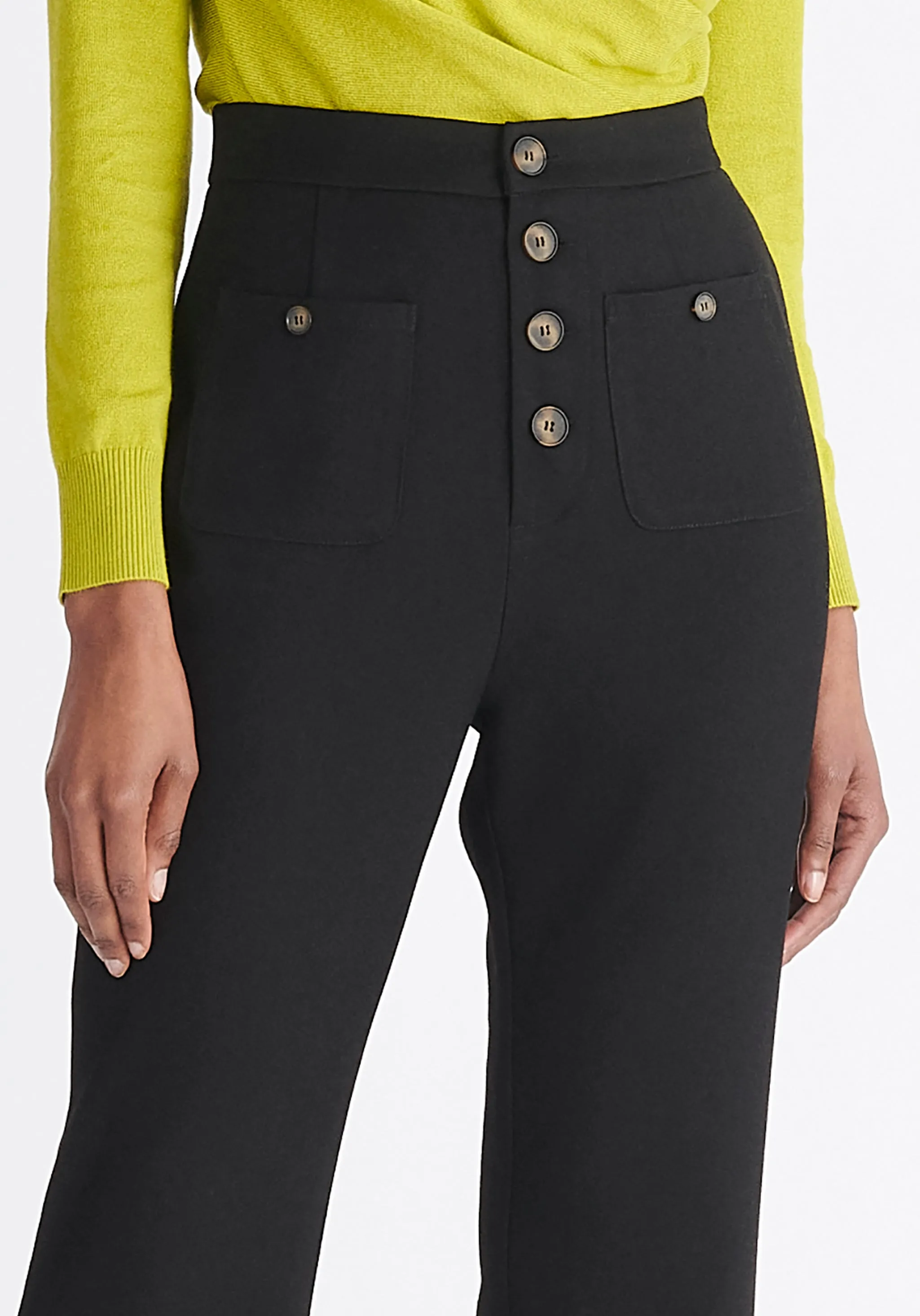 High Waist Flare Trousers