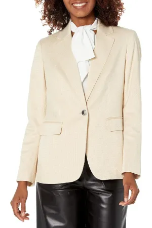 Kasper 1 Button Notched Collar Blazer