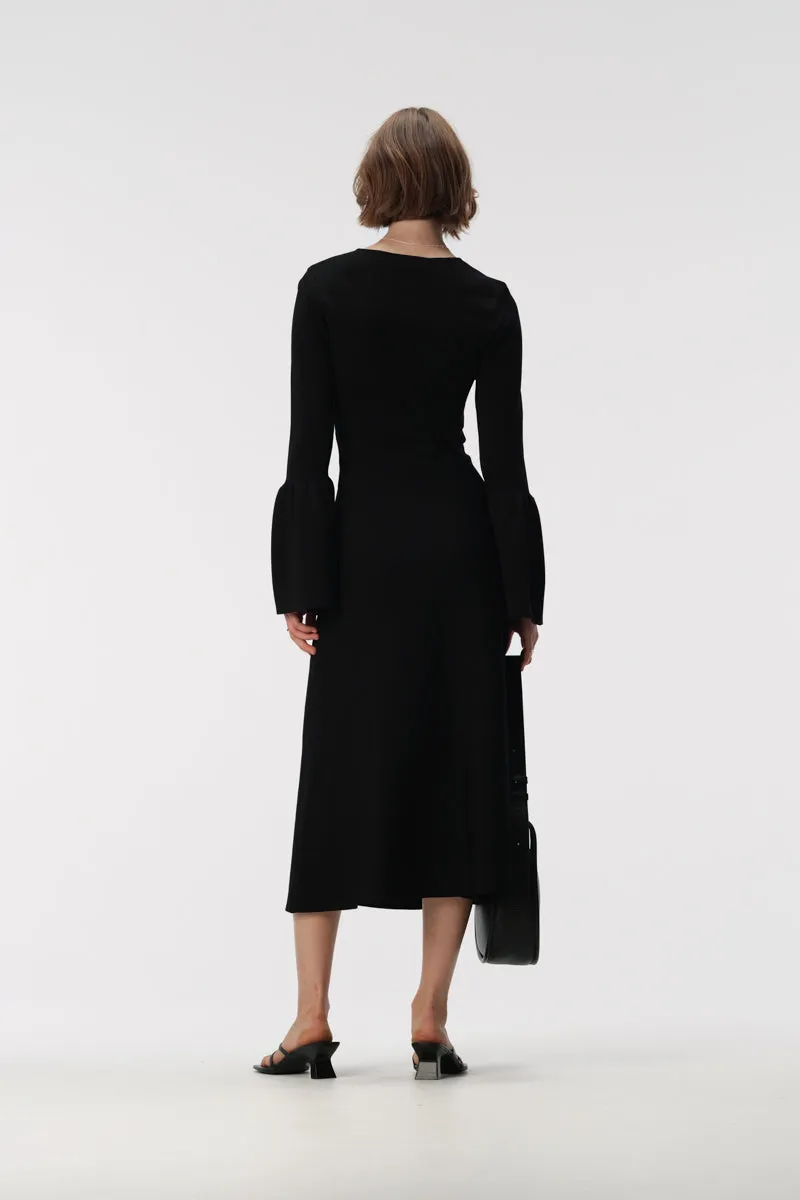 Leonora Knit Dress Black