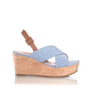 Maren Wedge Light Denim