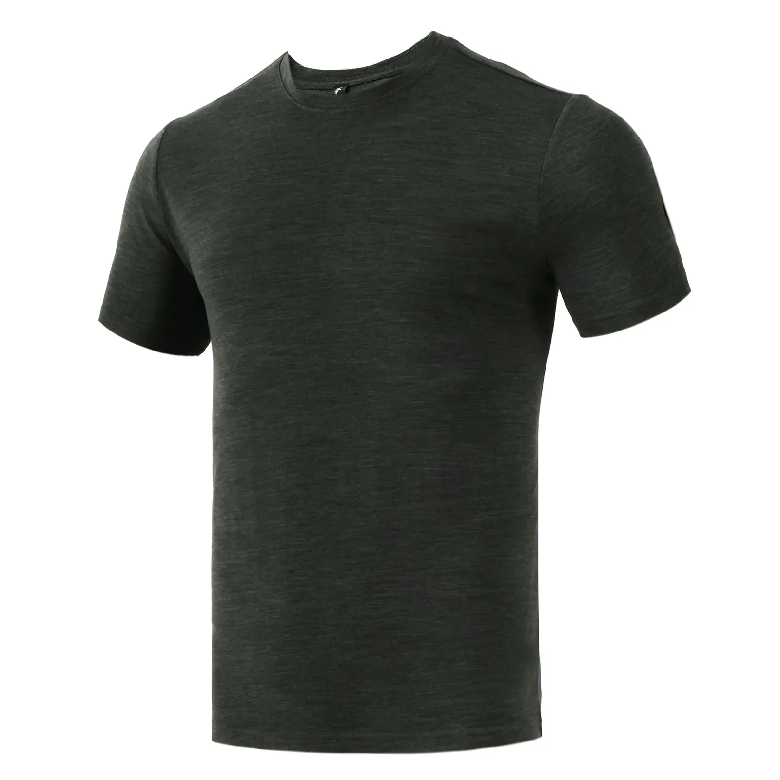 Men's Merino 160g Short Sleeve T-Shirt Green Heather