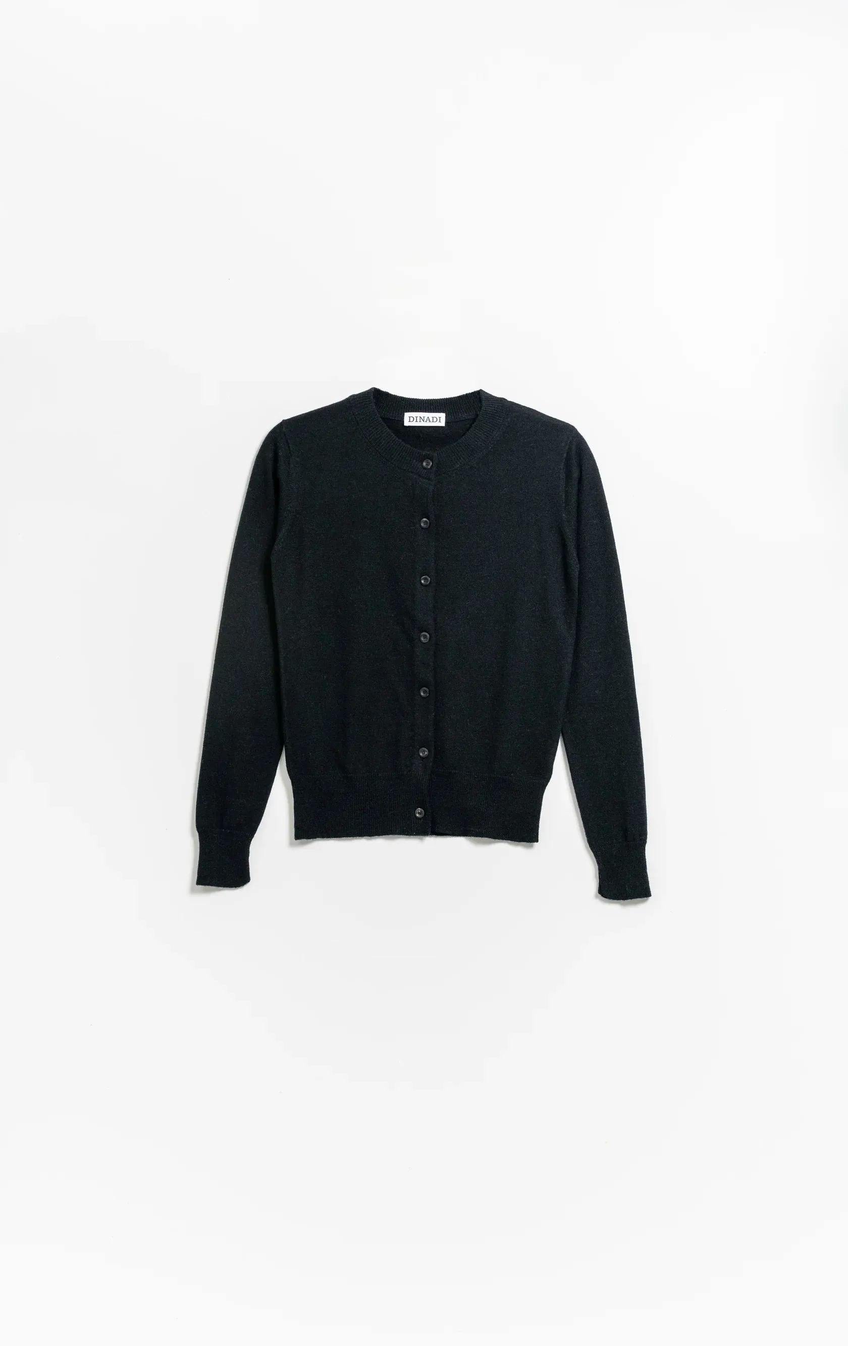 Merino Cardigan in Black