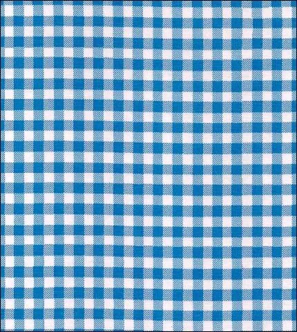 Odd Sized Gingham Blue Oilcloth Tablecloths