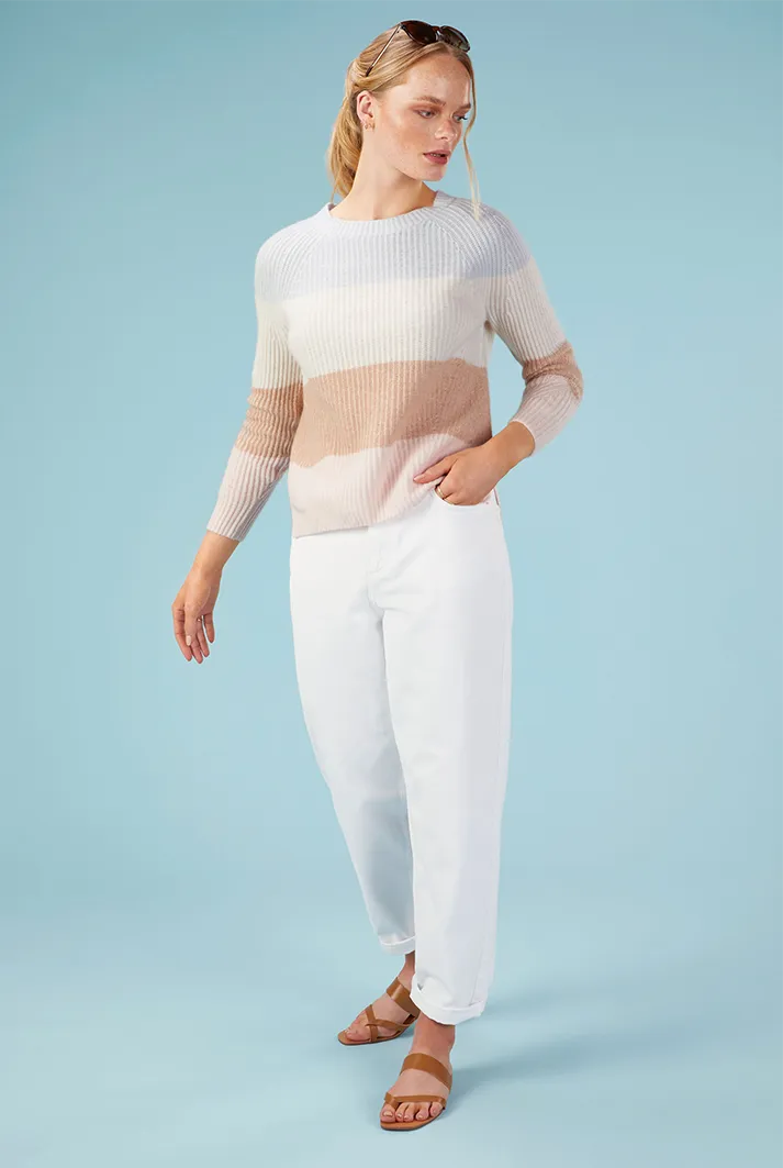 Ribbed Cashmere Sweatshirt | Multicolor