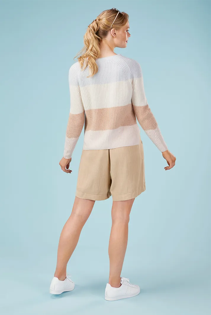 Ribbed Cashmere Sweatshirt | Multicolor