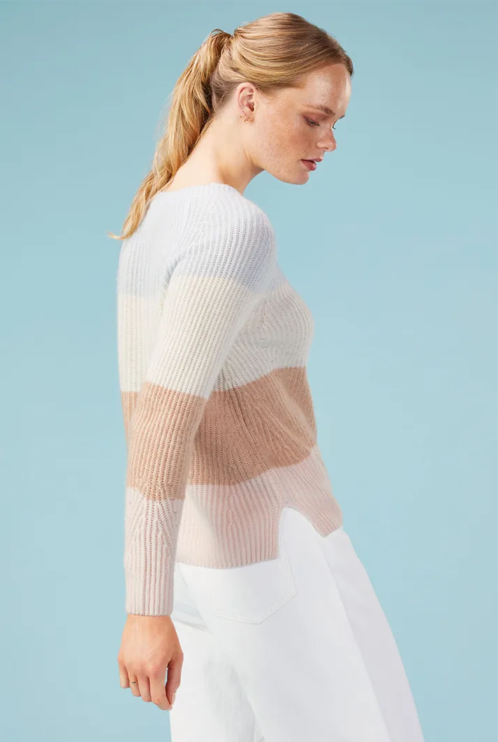 Ribbed Cashmere Sweatshirt | Multicolor