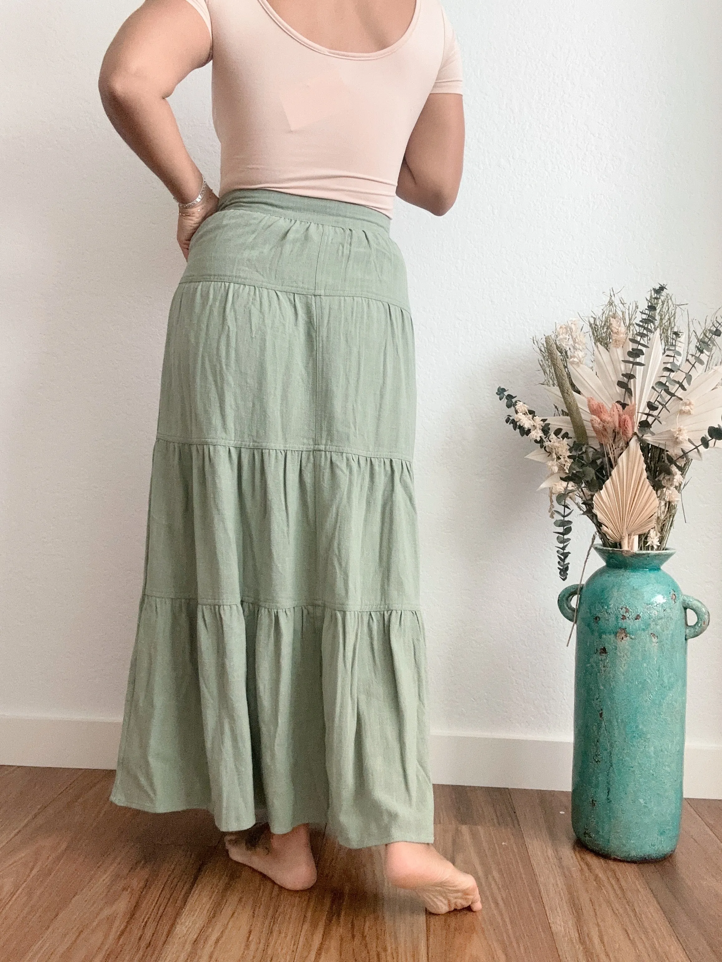 Sage Maxi Skirt