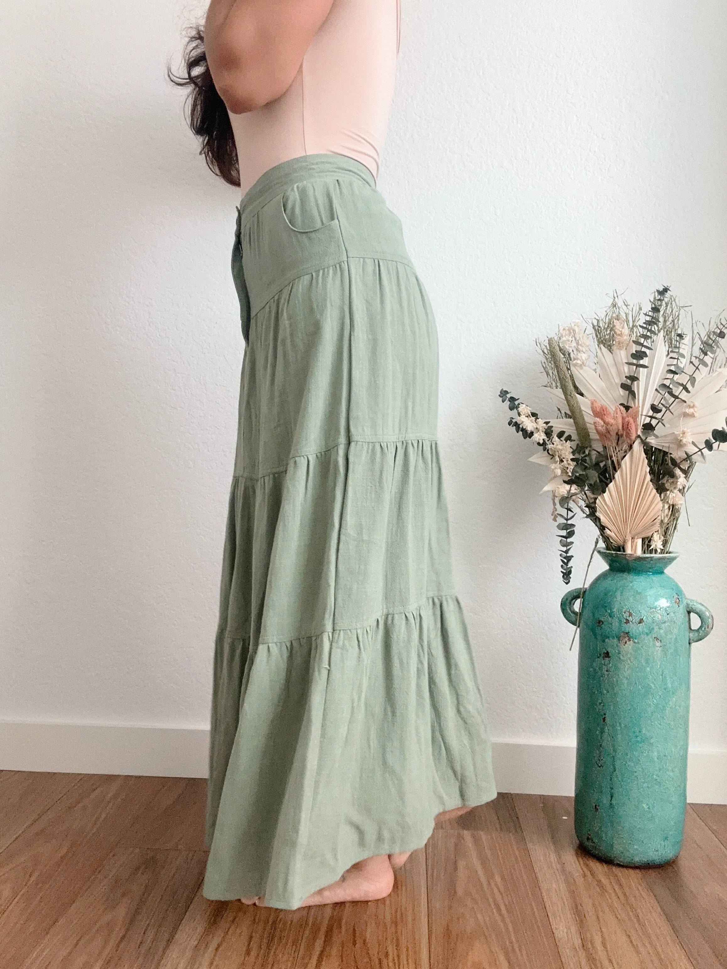 Sage Maxi Skirt