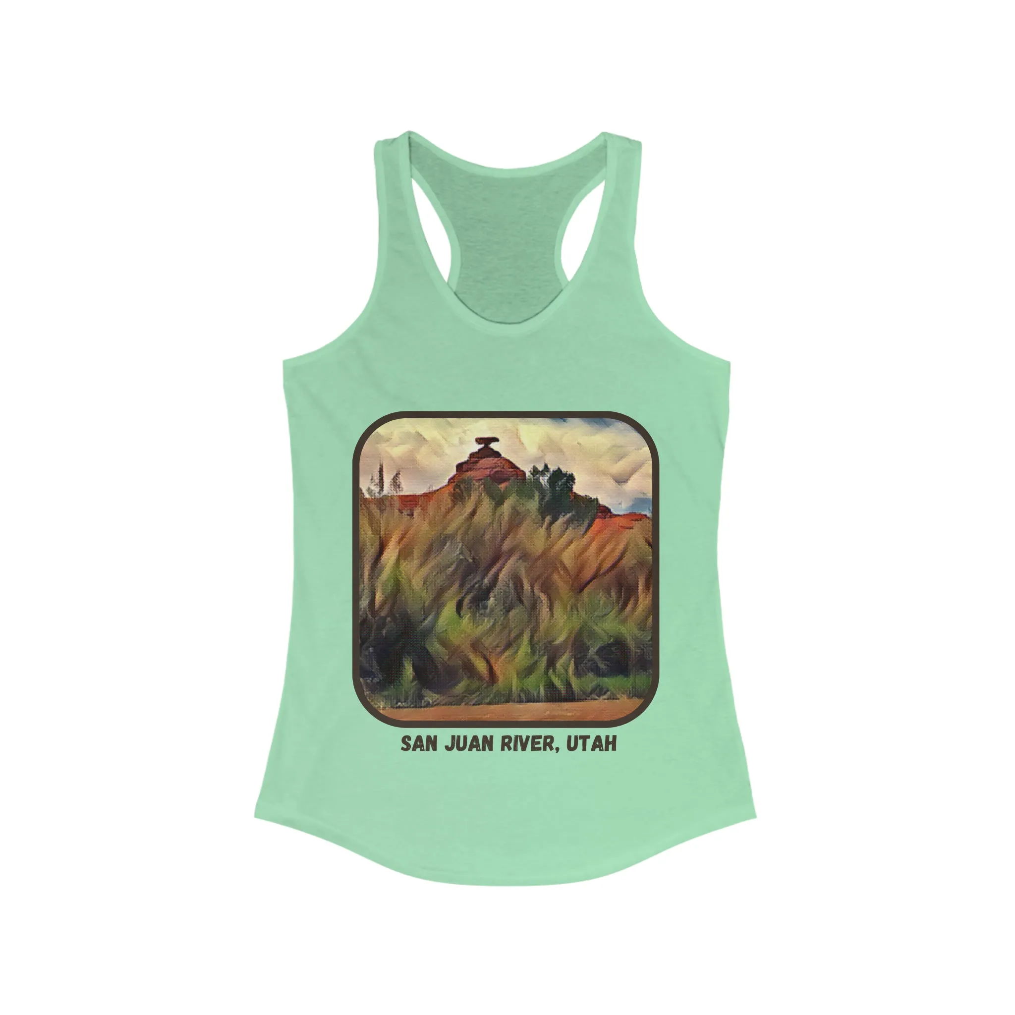 San Juan River, Mexican Hat Utah Women's Ideal Racerback Tank