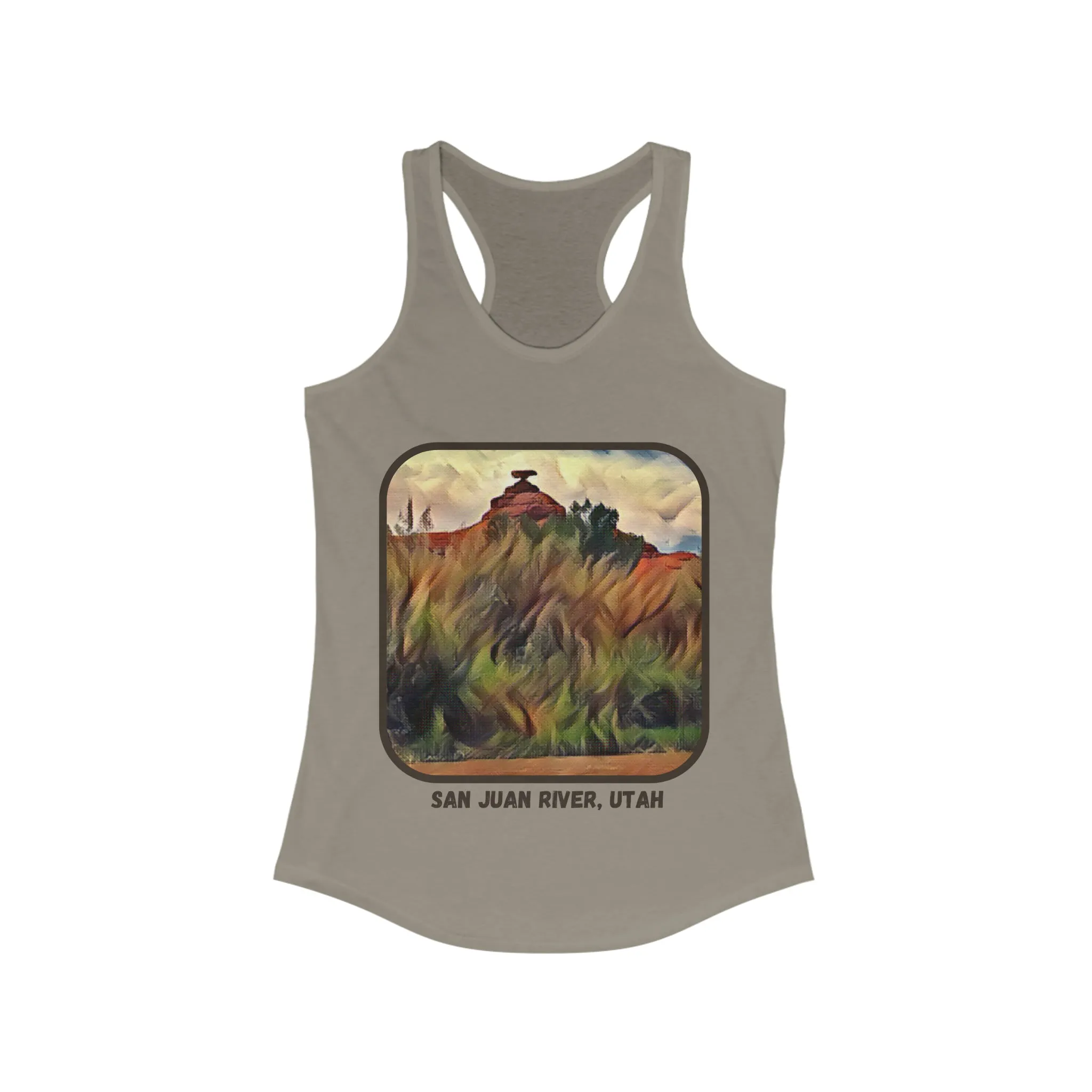 San Juan River, Mexican Hat Utah Women's Ideal Racerback Tank