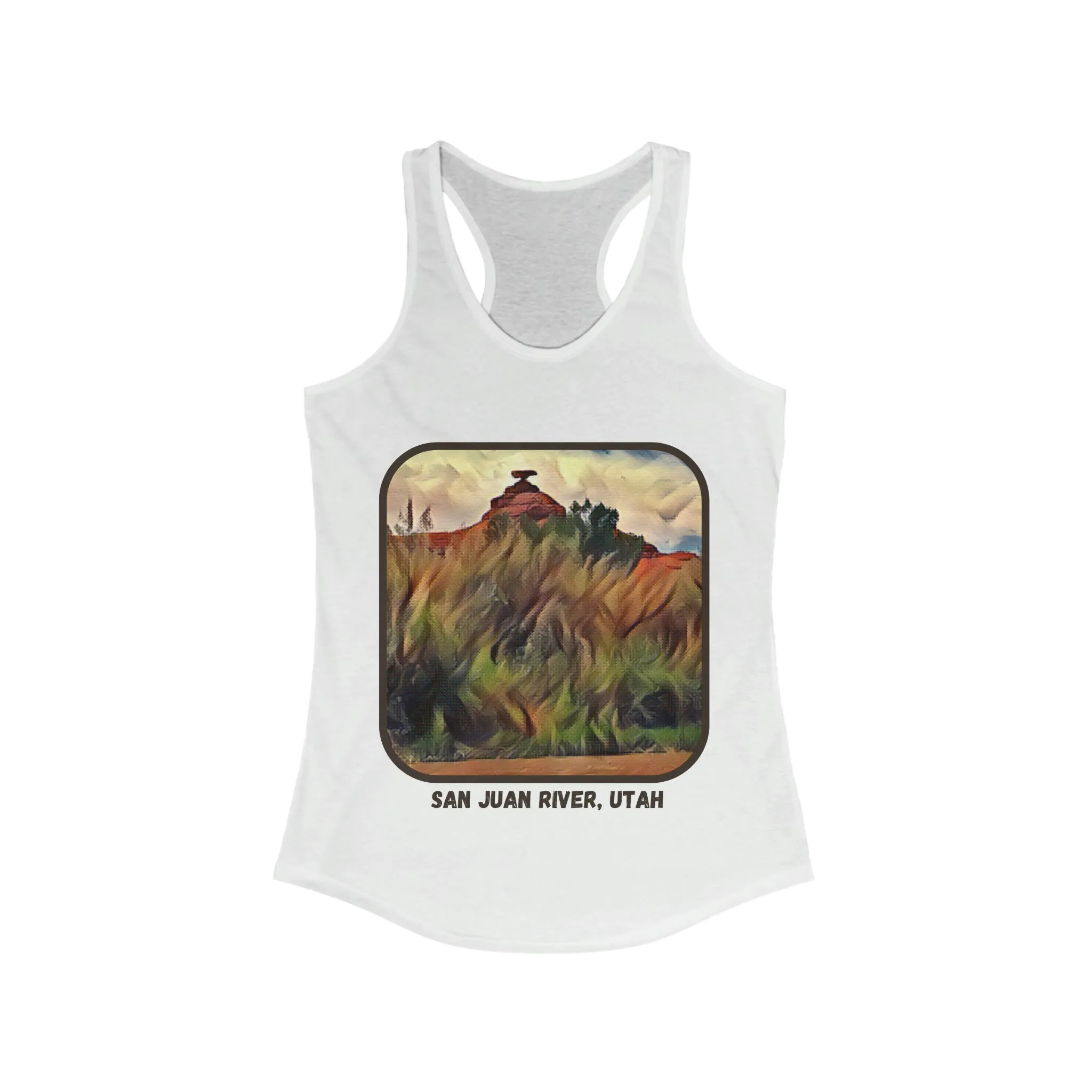 San Juan River, Mexican Hat Utah Women's Ideal Racerback Tank