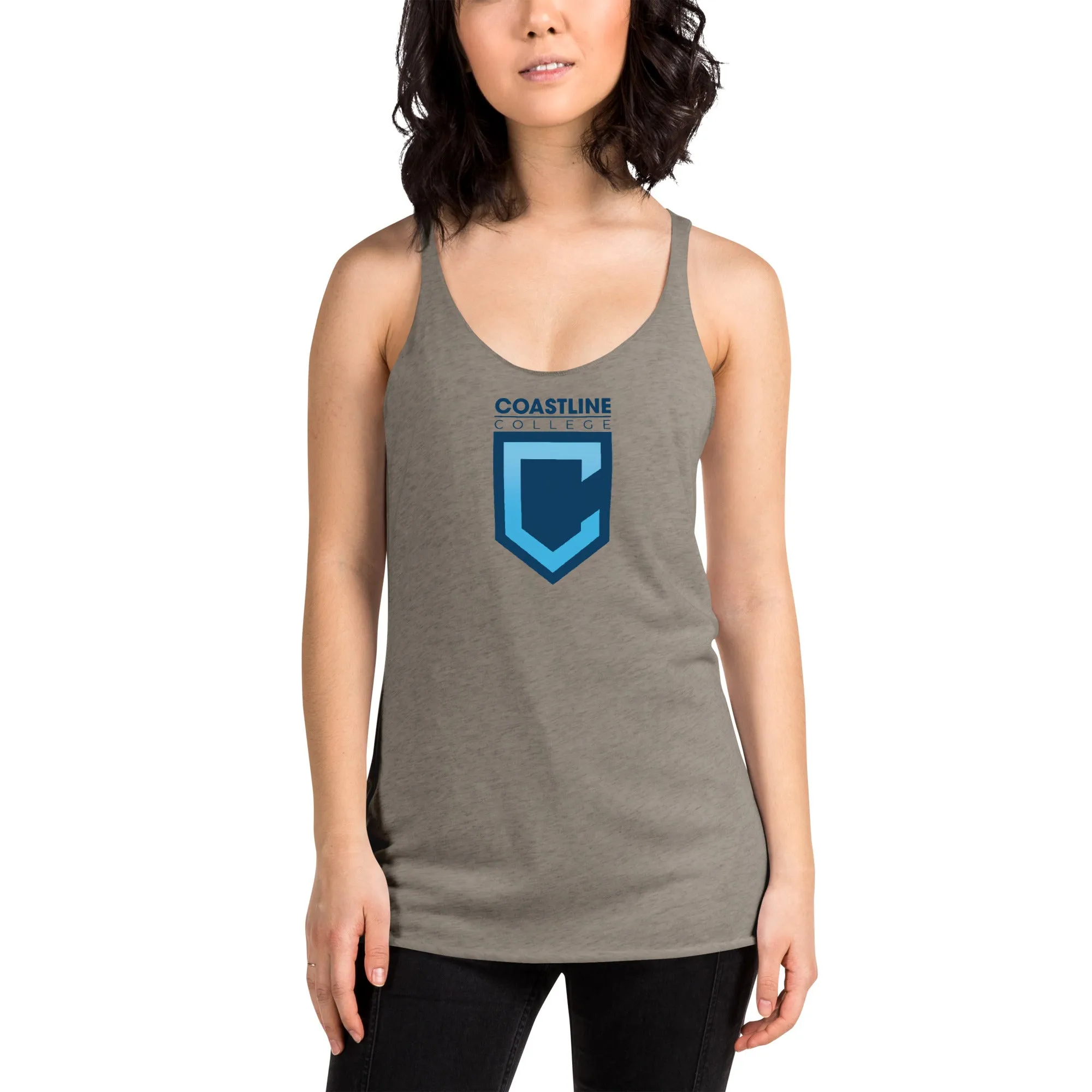 Shield Logo Women's Racerback Tank - Light Colors