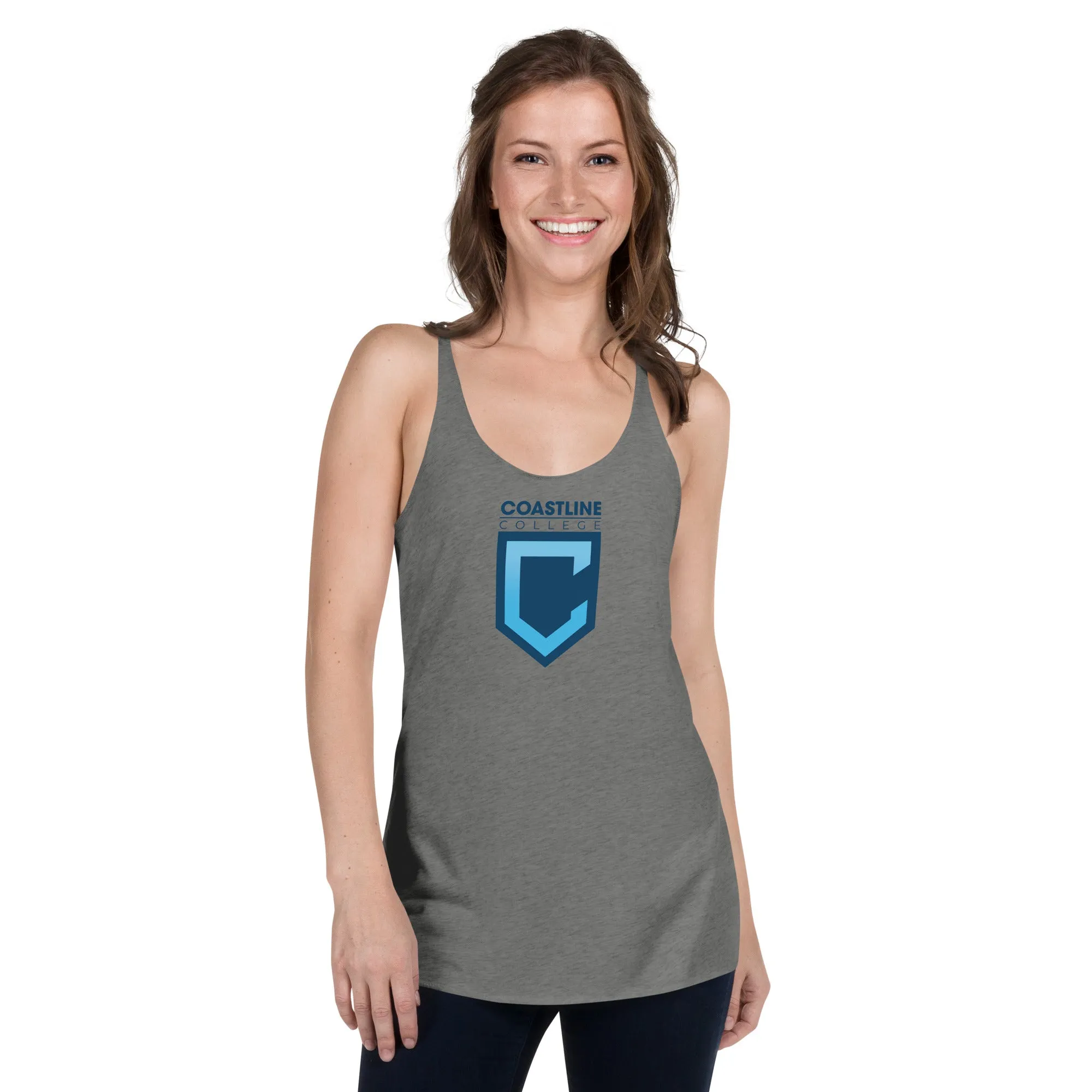 Shield Logo Women's Racerback Tank - Light Colors