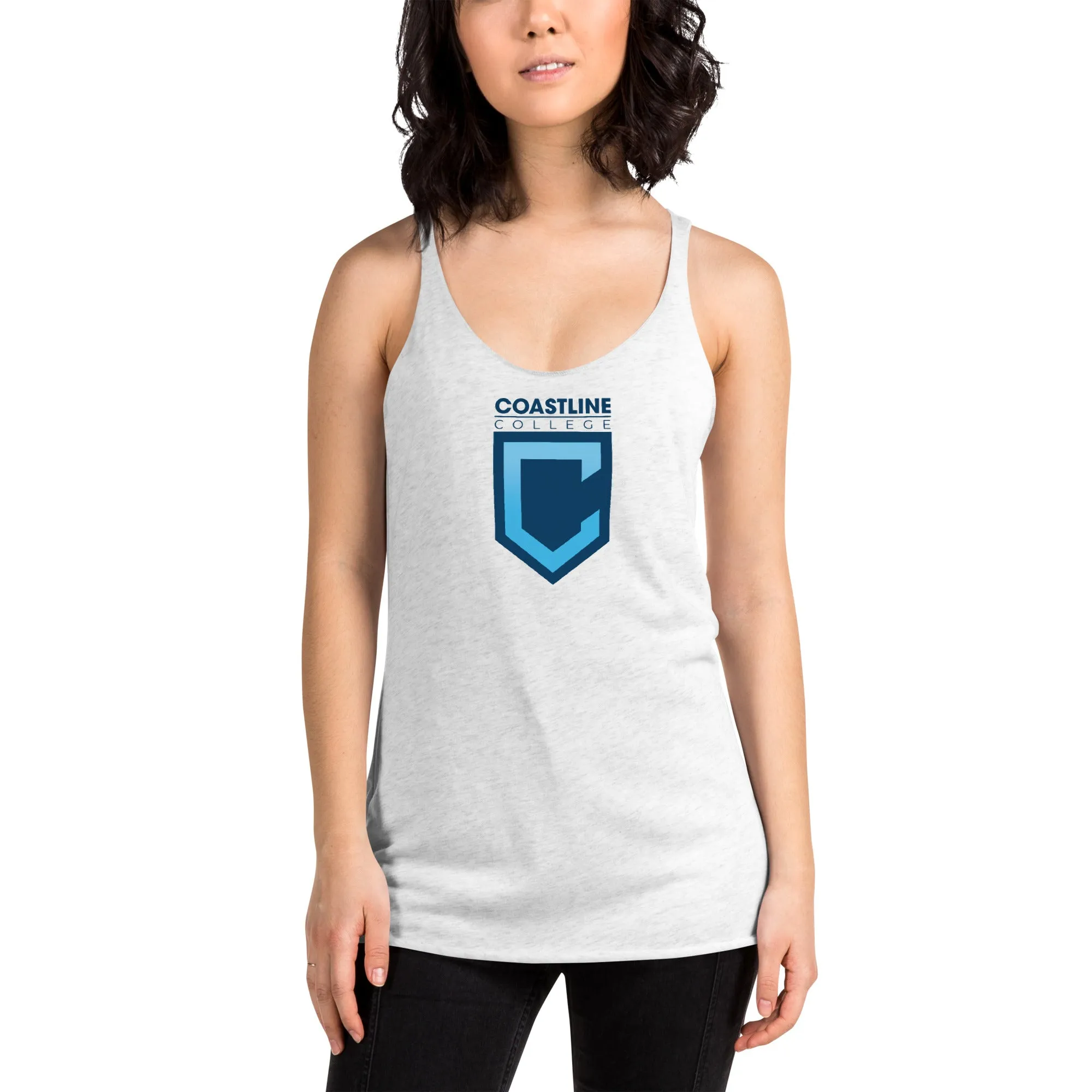 Shield Logo Women's Racerback Tank - Light Colors