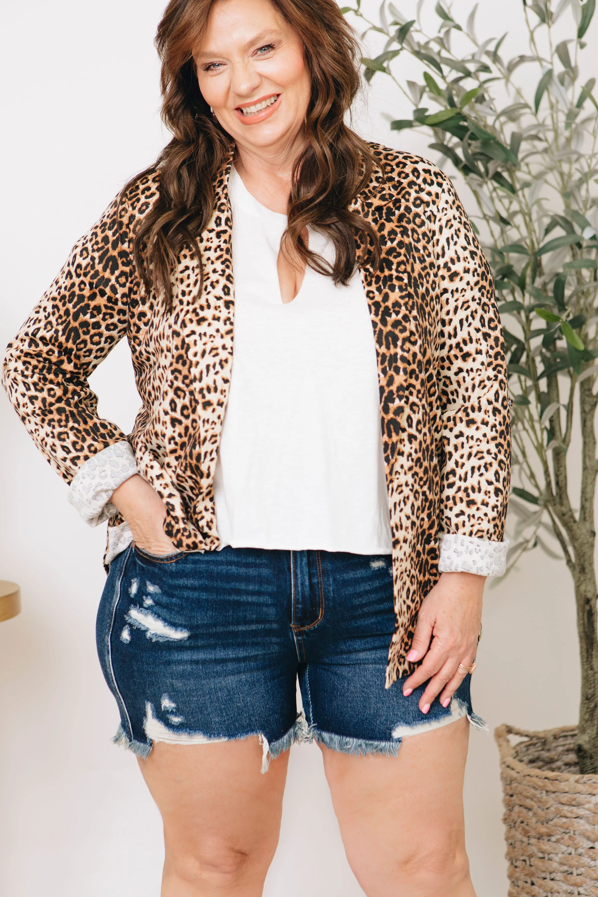 The Rizzo - Leopard Print Light Weight Blazer (S-3XL)